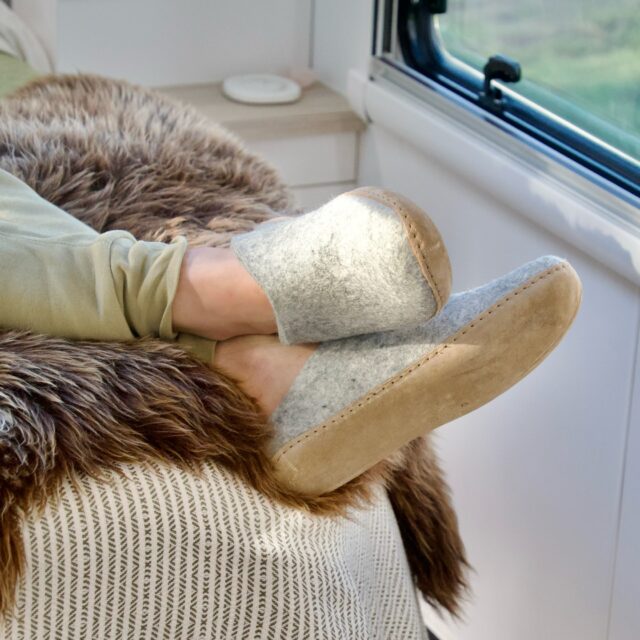 What you didn’t know you needed for vanlife… @glerups_nzaus 

Super comfy, these are now our indoor-only slip-ons, all-seasons, easy, and perfect for kicking back in the van.
Made with 100% natural wool, and either a leather or natural rubber sole. 

We have a pair in sand and classic grey. 

#tasmantravels #glerups #newzealand #footwear #comfort #vanlife #nz #wool #natural #slipons #slippers #fashion