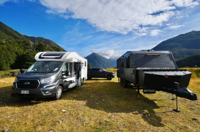 The first leg of our South Island tiki tour with the folks kicked off at @spencerbeachtop10 and took us straight over Arthur’s Pass! 🏔️

Following behind in their @soel_outdoors hire motorhome, stretching its legs over the Pass while we led the way with the mighty @australiscaravansnz Not a bad first proper mountain drive…

We stopped at Kura Tāwhiti Castle Hill to explore those epic limestone formations, ancient, dramatic, and always a favourite, before rolling into Klondyke Corner @docgovtnz Camp for the night.

A village café pie was essential (with a few cheeky kea keeping watch), and we walked it off climbing the many steps up to Devil’s Punchbowl Falls. Worth every single one.

Blue skies, crisp alpine air, and plenty of fellow adventurers out soaking it all in.