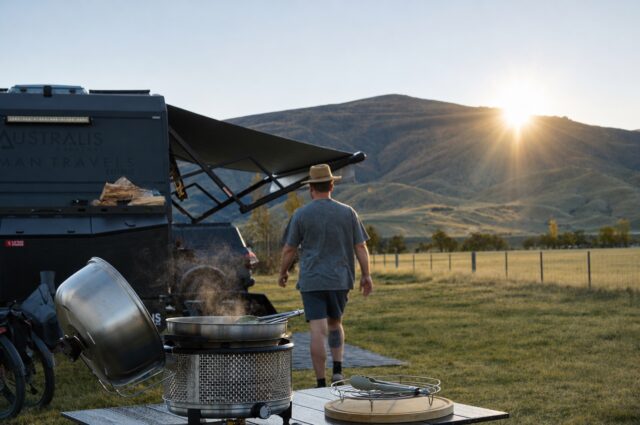 Our go to cooking companion! Can’t go wrong with @cobbgrill.nz
#tasmantravels #cobbgrill #bbq #food #camping